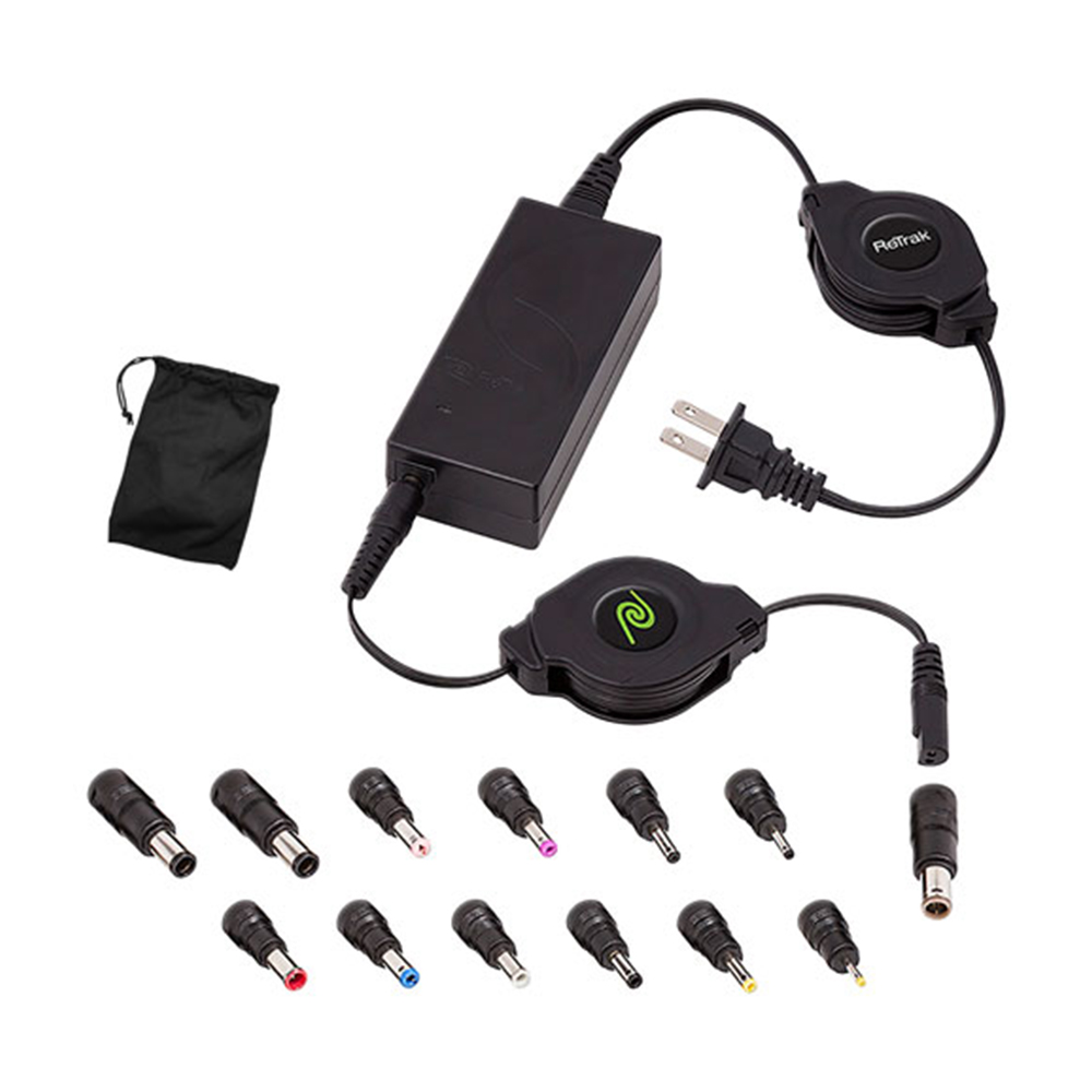 ReTrak Retractable Universal Laptop Charger